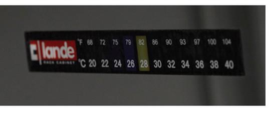 Lande Termometer tape 20°C til 40°C 20-40°C med fargeskiftende funksjon (LN-THM-SRT)