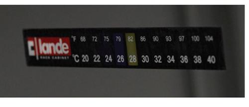 Lande Termometer tape 20°C til 40°C 20-40°C med fargeskiftende funksjon (LN-THM-SRT)