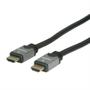 ROLINE HDMI High Speed Kabel 1,5 m sort/ sølv,  Ethe, rnet, Han-Han (11.04.5856)