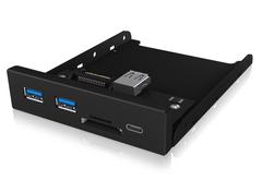ICY BOX 3x Port USB 3.0 Hub (2x USB 3.0, 1x USB Type-C), miniSD/SD card reader