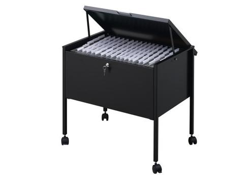 DURABLE Economy hængemappevogn Sort A4 t/ 80mapper m/låg (309801)