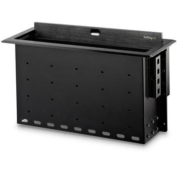 STARTECH DUAL-MODULE CONFERENCE TABLE CONNECTIVITY BOX - CUSTOMIZABLE ACCS (BOX4MODULE)