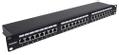 INTELLINET INT Patch Panel, 19", Cat6A, 24-Port, Shielded, 1 U, Black (720861)