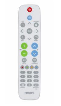 PHILIPS 22AV1604B/ 12 White healthcare remote control 2019 Works also with studio range hygienic easy of use (22AV1604B/12)