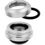 CORSAIR Fitting (hard tube),XF Hardline 4-pack (14mm OD compression_ chrome) (CX-9052007-WW)