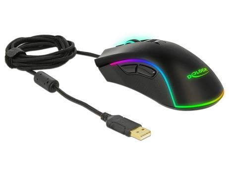 DELOCK Optische 7-Tasten USB Gaming Maus - Rechtshänder (12670)