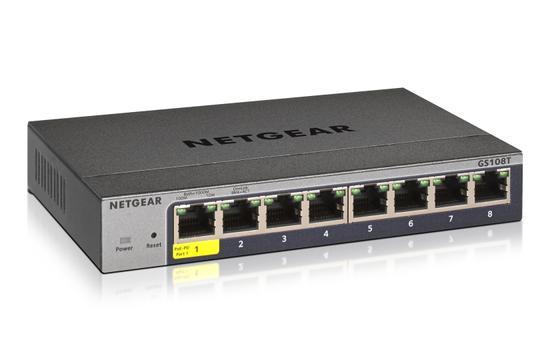 NETGEAR 8-Port Gigabit Ethernet Smart Managed Pro Switch (GS108T-300PES)