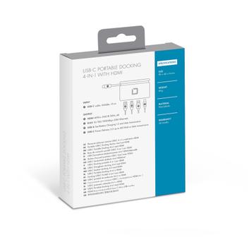 DICOTA USB-C Portable Docking 4-in-1  (D31730)