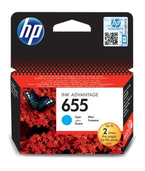 HP INK CARTRIDGE NO 655 CYAN HU   SUPL (CZ110AE#BHK)