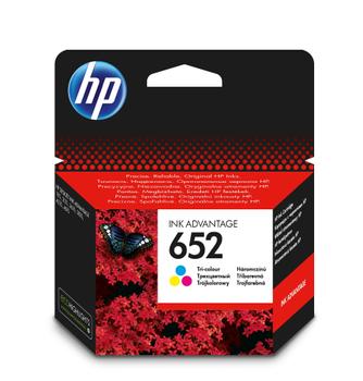 HP 652 - Farve (farvestofbaseret cyan, farvestofbaseret gul) - original - Ink Advantage - blækpatron - for Deskjet Ink Advantage 3636, Ink Advantage 3... - (Fjernlager - levering  2-4 døgn!!) (F6V24AE#BHK)