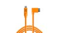 TETHER USB-C to 3.0 Micro- B Right Angle 4,60m orange