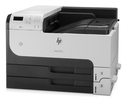 HP P LaserJet Enterprise 700 M712dn, print, A3, mono, 40ppm, 512MB, 1200 x 1200dpi, 100 sheet multipurpose paper tray, 2 250 sheet paper trays, 2 hi-speed USB 2.0, 1 hi-speed USB 2.0 device, 1 gigabit et (CF236A#B19)
