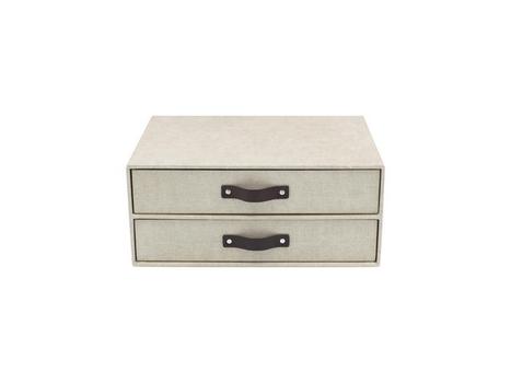 Bigso Box Skuffekabinett BIGSO Birger A4 2 sk. lin (9431C5549LEA648)