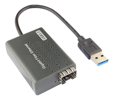 DIREKTRONIK USB 3,0 Adapter med SFP-fiberanslutning av Gigabit-SFP (121-0134)