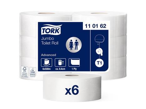 TORK Toiletpapir TORK Jumbo Uni T1 500m (110162*6)