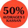 DM AB Etikett 50% avdrages 2000/rl