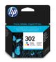 HP 302 - 4 ml - colour (cyan, magenta, yellow) - original - ink cartridge - for Deskjet 11XX, 21XX, 36XX, Envy 451X, 452X, Officejet 38XX, 46XX, 52XX (F6U65AE#ABE)