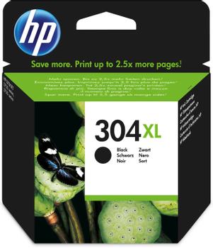 HP 304XL Black Standard Capacity Ink Cartridge 6ml - N9K08AE (N9K08AE)