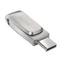 SANDISK Ultra Dual Drive Luxe 256GB USB A USB C Stainless Steel Flash Drive (SDDDC4-256G-G46)