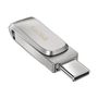 SANDISK Ultra Dual Drive Luxe 128GB USB C USB A Stainless Steel Flash Drive (SDDDC4-128G-G46)