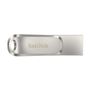 SANDISK Ultra Dual Drive Luxe 128GB USB C USB A Stainless Steel Flash Drive (SDDDC4-128G-G46)