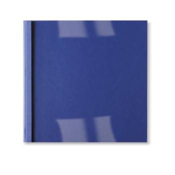 GBC Thermal Binding Cover A4 3mm Clear PVC Front Royal Blue Leathergrain Back (Pack 100) - IB451010 (IB451010)