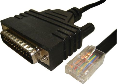 CISCO Straight serial cable - RJ45 t o DB25 male (CAB-CONAUX=)