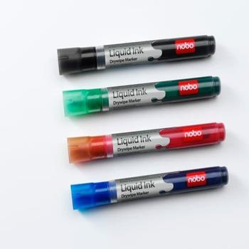 NOBO Markers Liquid Ink, mix colours, 6 pcs. (1901077)