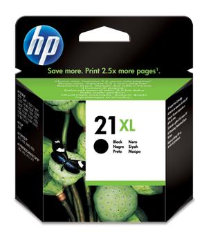 HP 21XL - 12 ml - Lång livslängd - svart - original - blister - bläckpatron - för Deskjet D1530, F2185, F2187, F2224, F2280, F2288, F2290, F375, F4175, F4188, F4190, F4194 (C9351CE#301)