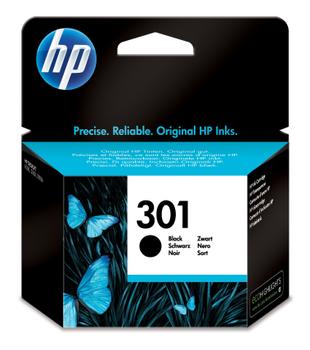HP 301 - CH561EE - 1 x Black - Ink cartridge - For Deskjet 1000, 1010, 1050 J410, 1050A J410, 1051A J410, 1055 J410, 1056 J410, (1510), 1512, 1513, 2000, 2050 J510, 2050A J510, 2054A J510, 2510, 2514, (CH561EE#UUS)