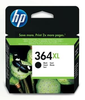 HP 364XL - 18 ml - High Yield - black - original - ink cartridge - for Deskjet 35XX, Photosmart 55XX, 55XX B111, 65XX, 7510 C311, 7520, Wireless B110 (CN684EE#BA1)