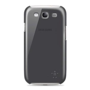 Belkin Shield Sheer - Eske for mobiltelefon - polykarbonat - svart - for Samsung Galaxy S III (F8M403CWC00)