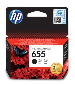 HP INK CARTRIDGE 655 BLACK                            IN SUPL (CZ109AE)