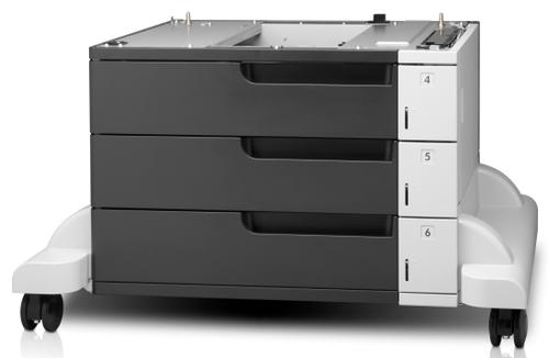 HP LaserJet 3x500-sheet føder og stativ (CF242A)