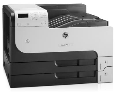 HP P LaserJet Enterprise 700 M712dn, print, A3, mono, 40ppm, 512MB, 1200 x 1200dpi, 100 sheet multipurpose paper tray, 2 250 sheet paper trays, 2 hi-speed USB 2.0, 1 hi-speed USB 2.0 device, 1 gigabit et (CF236A#B19)