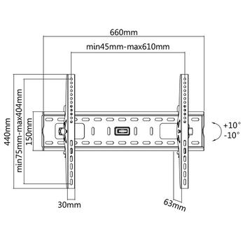 VALUE Wall Mount TV Holder, (17.99.1218)