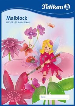 PELIKAN Malblock A3 70g/m  30 Bl. MC 3/30 chlorfrei weiß (137661)