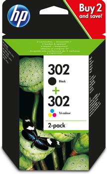 HP 302 Ink Cartridge Combo 2x BLISTER (X4D37AE#301)
