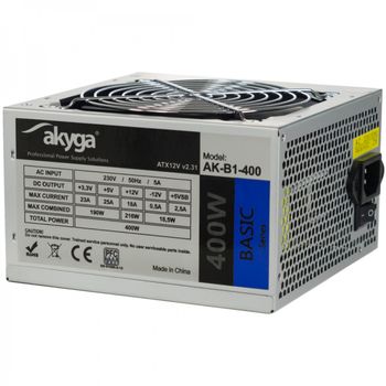 AKYGA Basic Series Strømforsyning - 400 Watt - 120 mm - 80 Plus (AK-B1-400)