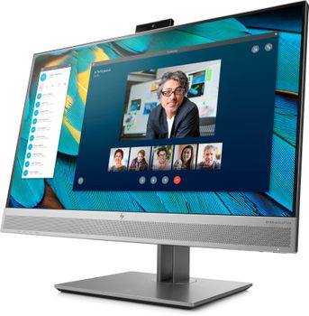 HP P EliteDisplay E243m - LED monitor - 23.8" - 1920 x 1080 Full HD (1080p) @ 60 Hz - IPS - 250 cd/m² - 1000:1 - 5 ms - HDMI, VGA, DisplayPort - speakers - black (rear cover), silver (speakers,  bezel and (1FH48AT)