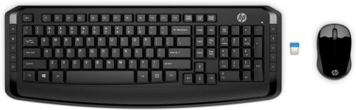 HP 300 - Keyboard and mouse set - wireless - Germany (3ML04AA#ABD)