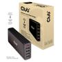 CLUB 3D Nätadapter 111W USB-C PD /laddning 87W USB-A hub 4-portar laddar upp till 12W per port 4st 5V/2,1A (CAC-1903EU)