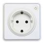 Lightwave Socket 1 Gang EU-TF WhiteMetal