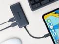 TRANSCEND d 6-in-1 USB Type-C Hub HUB5C - Hub - 2 x USB 3.1 Gen 1 + 1 x USB 3.1 Gen 2 + 1 x USB-C (power delivery) - desktop (TS-HUB5C)