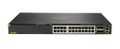 Hewlett Packard Enterprise HPE Aruba 6300M - Switch - L3 - Managed - 24 x 1/ 2.5/ 5/ 10GBase-T + 4 x 1 Gigabit / 10 Gigabit / 25 Gigabit / 50 Gigabit SFP56 (uplink / stacking) - front and side to back - rack-mountable - PoE+ (1440