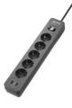 Essential Surgearrest PME5U2B - Surge protector - AC 220/ 230/ 240 V - 2300 Watt - output connectors: 5 - 1.52 m cord - Germany - black