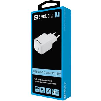 SANDBERG USB-C AC Charger PD18W (441-30)