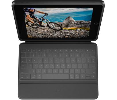 LOGITECH h Rugged Folio - Keyboard and folio case - Apple Smart connector - QWERTY - UK - for Apple 10.2-inch iPad (7th generation,   8th generation,   9th generation) (920-009319)