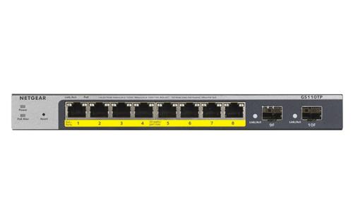 NETGEAR 8P GE POE SMART MANAGED PRO SWITCH (GS110TP-300EUS)