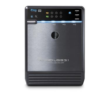 FANTEC QB-35U31R black, 4x3,5"" SATA RAID HDD USB3.1, type-C, 10G with USB type-C and type-A HUB (2124)